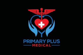 create health, dental, medical, hospital, yoga logo