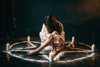 cast a strong protection spell to release stress and anxiety