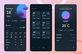 develop ai weather forecast app, weather app, tracking app, api integration, rag