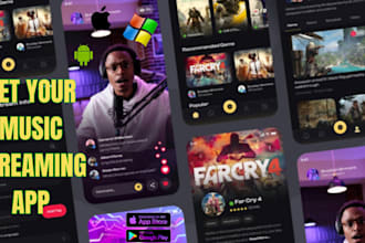 develop live streaming app music streaming app music streaming live streaming