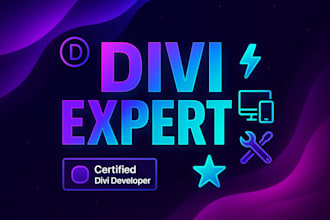 be your divi expert for professional divi websites