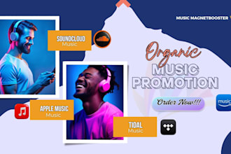 promote your apple tidal soundcloud amazon music to get new listeners