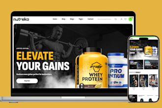 build private label supplement shopify store supplement website supplement store