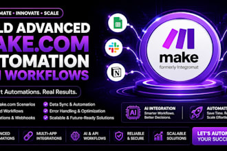 build advanced makecom automation and ai workflows