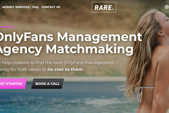 create adult dating website, only fans agency website, only modelling website