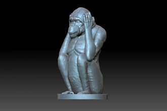 create 3d modeling ,statue sculpture and product design,object,3d furniture,logo