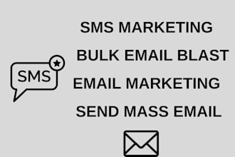 send bulk sms, bulk emails, cold emails, mass emails, mailchimp email marketing