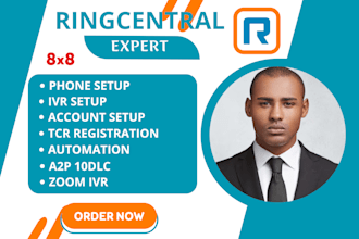 setup ringcentral ivr ringcentral phone system, grasshoper troubleshoot 8x8