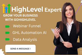 build gohighlevel webinar funnel, ghl automation ai, gohighlevel, data analysis