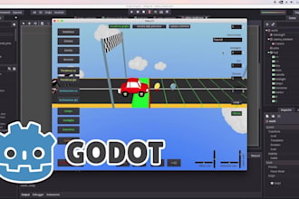 make custom godot engine, video game, godot weapons, scripting game, godot game