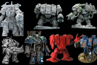 sculpt warhammer 40k mini 3d print and paint 3d miniature dnd tabletop miniature