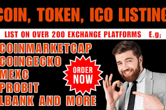 list your coin, token, ico on over 200 voting platforms coinmarketcap coingecko