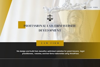 develop a professional law firm, attorney, lawyer, ,  legal office website