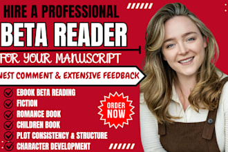 beta read critique your fiction nonfiction and give you extensive feedback on it