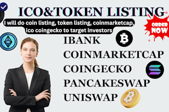 do token listing, coin listing, ico listing on coinmarketcap, coingecko, lbank