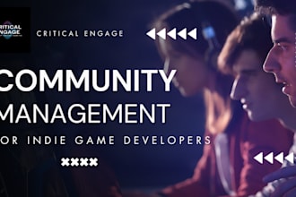 be the community manager for your indie game