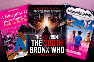 create a unique attractive book cover design or ebook cover