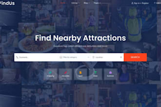 design professional geo directory website geolocation website