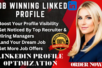 do linkedin profile optimization and help you get noticed