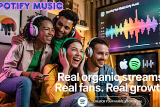 uplift music on spotify, apple music promotion, spotify music organic streams