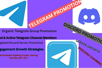 do telegram group promotion, telegram memebers, discord group, server promotion