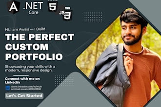 create a modern personal portfolio website with angular and asp net