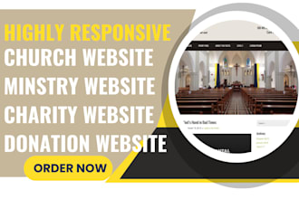 design church website ministry website charity website charity donation website