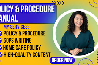 write home care policies, ndis manuals and employee handbooks fast