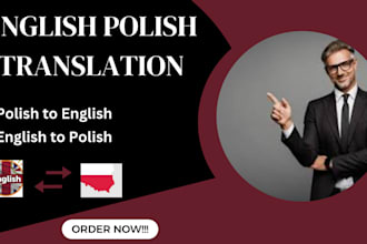 translate polish to english and english to polish translation