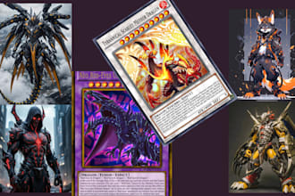 create custom pokémon, tcg, mtg, and playing card illustrations expertly design