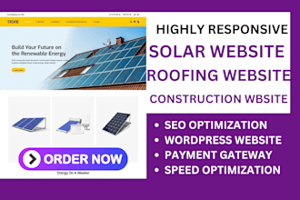 design solar website roofing website remodeling website construction website