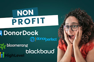 setup donordock, donorperfect, non profit, bloomerang automation email marketing