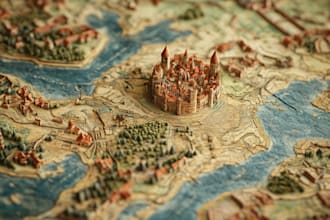 make your fantasy map illustration