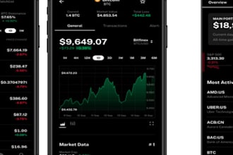 develop a crypto wallet app, blockchain app, fintech app for IOS and android