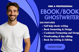 be book writer ebook ghostwriter marketing non fiction writer self help kdp