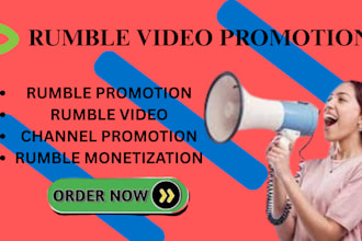 super quick organic rumble video promotion, rumble views