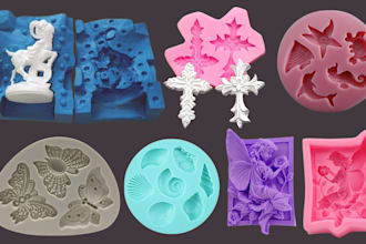 create 3d chocolate mold design injection mold silicone mold in solidworks
