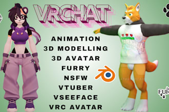 create custom vrchat avatars, furry vtuber models, and 3d characters in blender