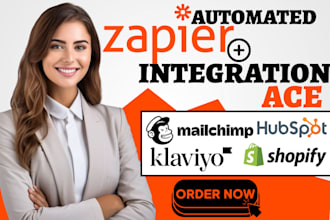 setup mailchimp klaviyo api zapier integration shopify hubspot automation expert