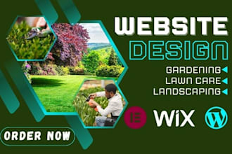 lawn care website gardening website farming website landscaping wix wordpress