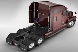 do 3d truck model semi truck 3d cad design car model toy design for printing