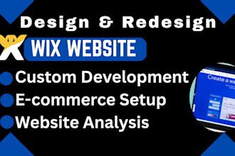 do wix website design redesign wix online store