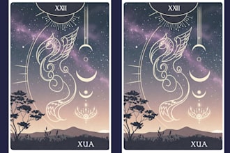 design mystic tarot card affirmation tarot card design custom tarot card design