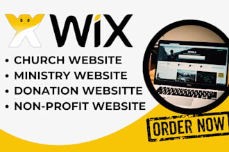 build wix german church fundraising website, 501c3 donation, charity website