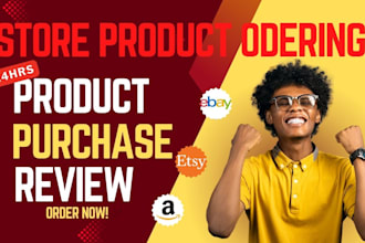 do amazon etsy shopify ebay walmart product purchase product review va order
