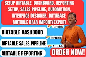 do airtable dashboard report setup automation  interface designer sales pipeline
