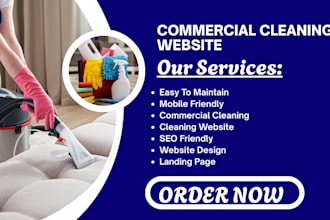 design commercial cleaning website, commercial cleaning , cleaning website