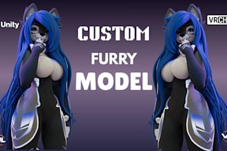fix, create vrchat avatar, 3d furry model, nsfw model, vtuber model, avi