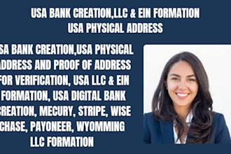 create a wyoming llc with ein number formation USA llc USA bank creation, stripe