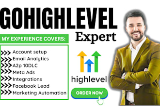 gohighlevel ads email analytics marketing automation sms phone number a2p 10dlc